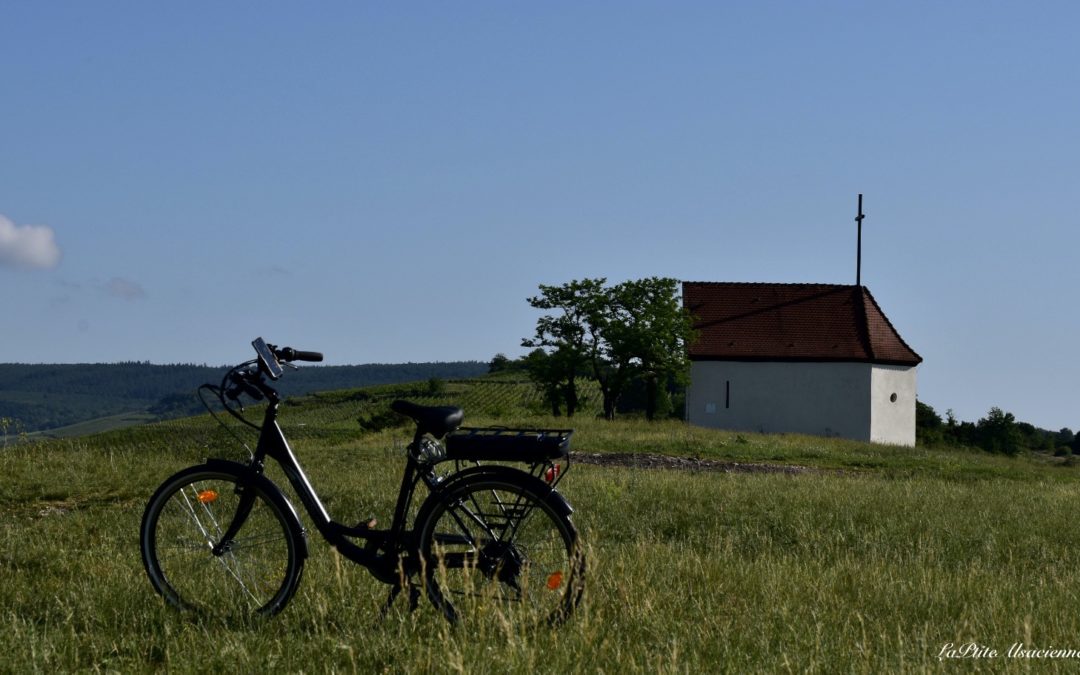 Monter en vélo à la chapelle du Bollenberg en Vélo électrique - Photo par LaPtiteAlsacienne Cendrine Miesch