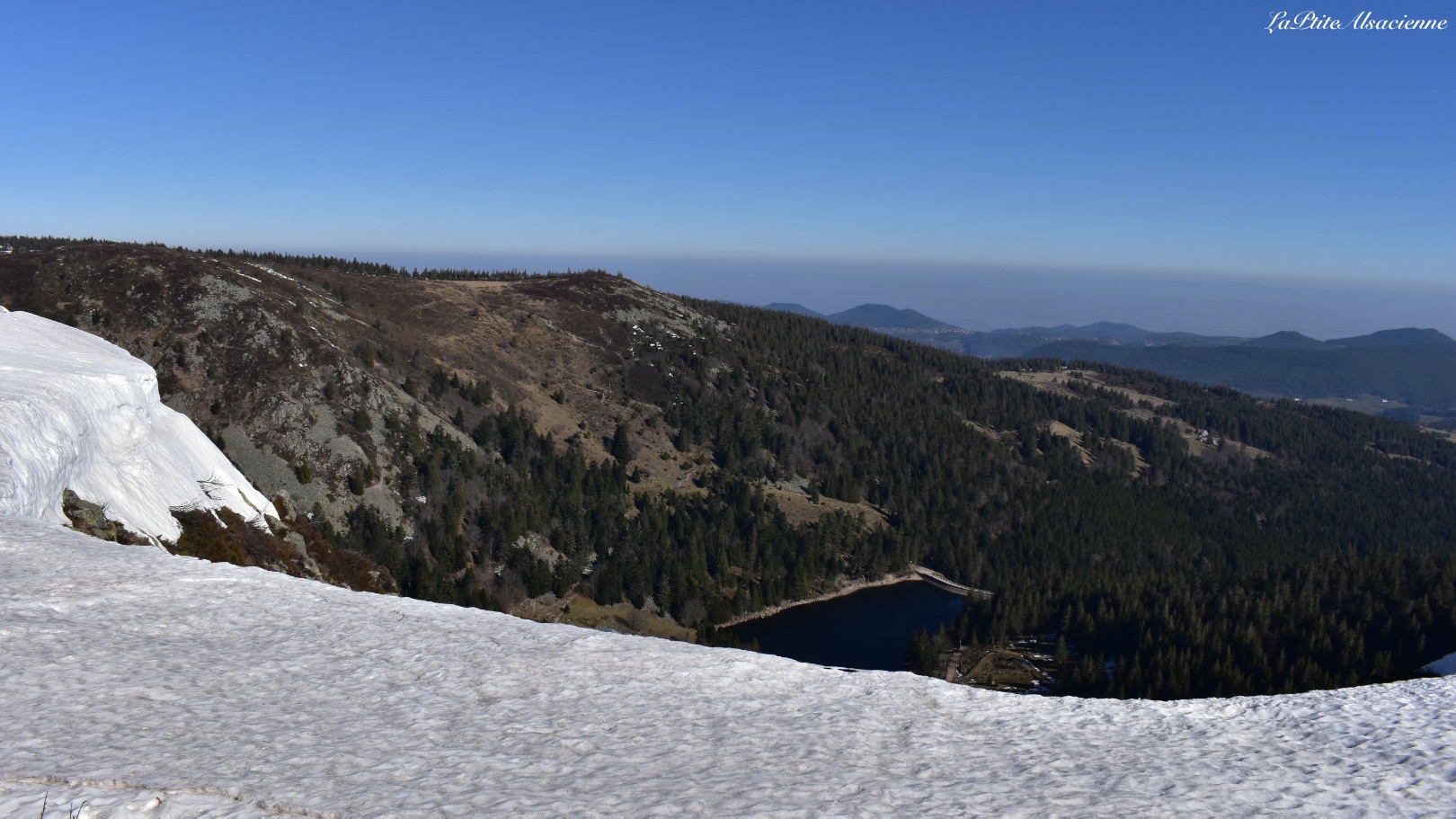 14 GR5 vue Lac Forlet depuis le sentier panoramique Dreieck Tanet