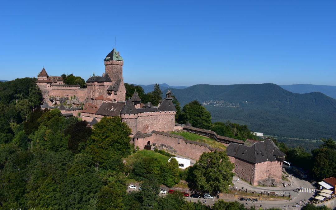 Le château du Haut Kœnigsbourg vu du ciel par Cendrine Miesch dite LaPtiteAlsacienne