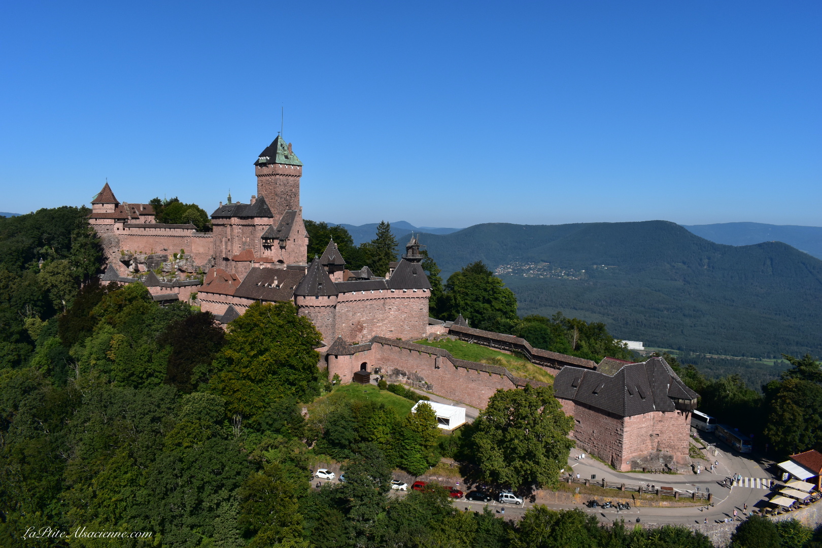 Le château du Haut Kœnigsbourg vu du ciel par Cendrine Miesch dite LaPtiteAlsacienne