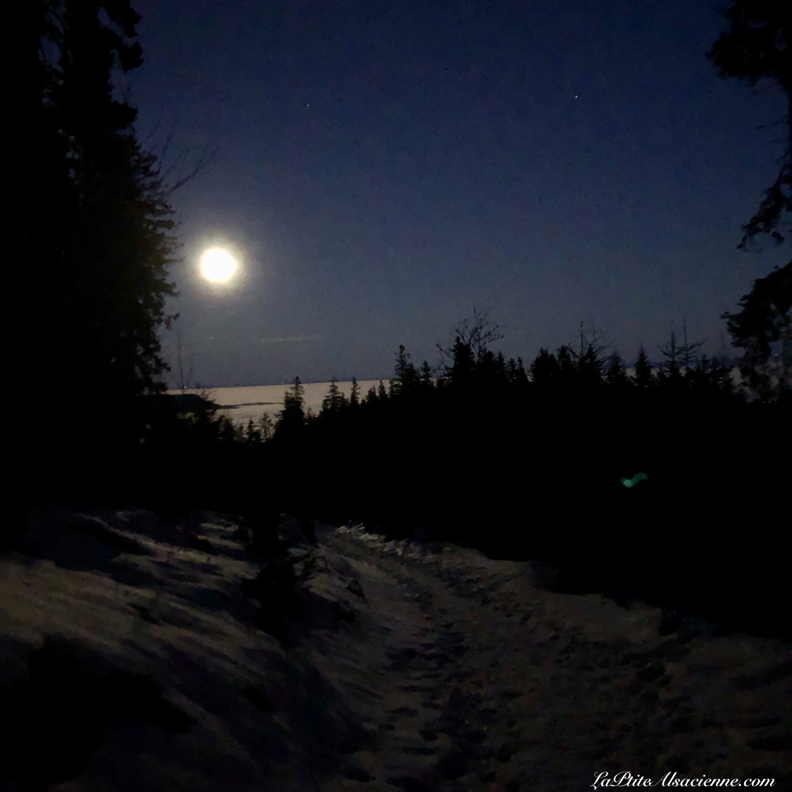 Une randonnée sous une pleine lune et sur une mer de nuage - Cendrine Miesch