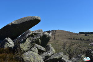 Mégalithes du Steinberg avec vue sur le Petit Ballon - Photo Cendrine Miesch