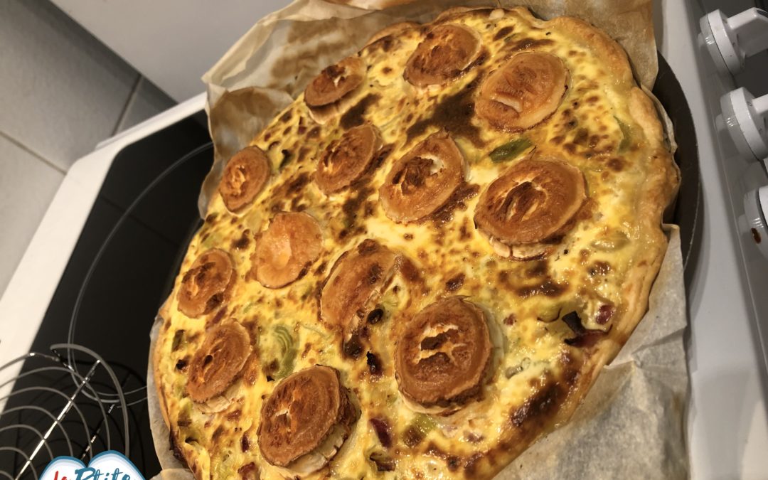 Recette de ma Quiche poireau oignon lardon chèvre par LaPtiteAlsacienne