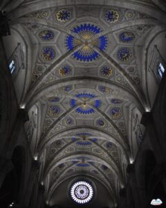 Côme Dôme de la Basilica Cattedrale di Como - Santa Maria Assunta - détail du plafond peint