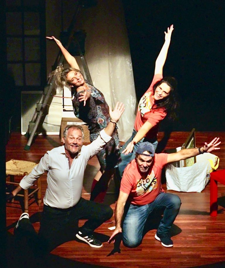 Venise sous la neige, comédie de Gilles Dyrek, mise en scène : Manuel Gilbert, et interprété par : Pierrette Dias-Valerio, Pascal Boursier, Gwénaël Ravaux et Philippe Rolland. Théâtre de la Sinne à Mulhouse, le 16 octobre 2025. Venise sous la neige, comédie de Gilles Dyrek, mise en scène : Manuel Gilbert, et interprété par : Pierrette Dias-Valerio, Pascal Boursier, Gwénaël Ravaux et Philippe Rolland. Théâtre de la Sinne à Mulhouse, le 16 octobre 2025.